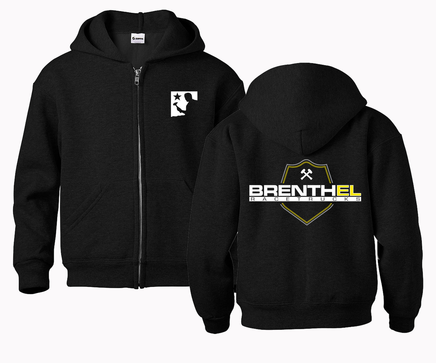 Brenthel Race Cars Zip Up Hoodie (Single)